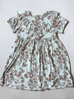 Kate Quinn | Mint Green WildFlower Ruffle Dress| 3